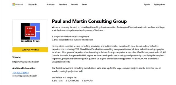 paul and martin microsoft partners list